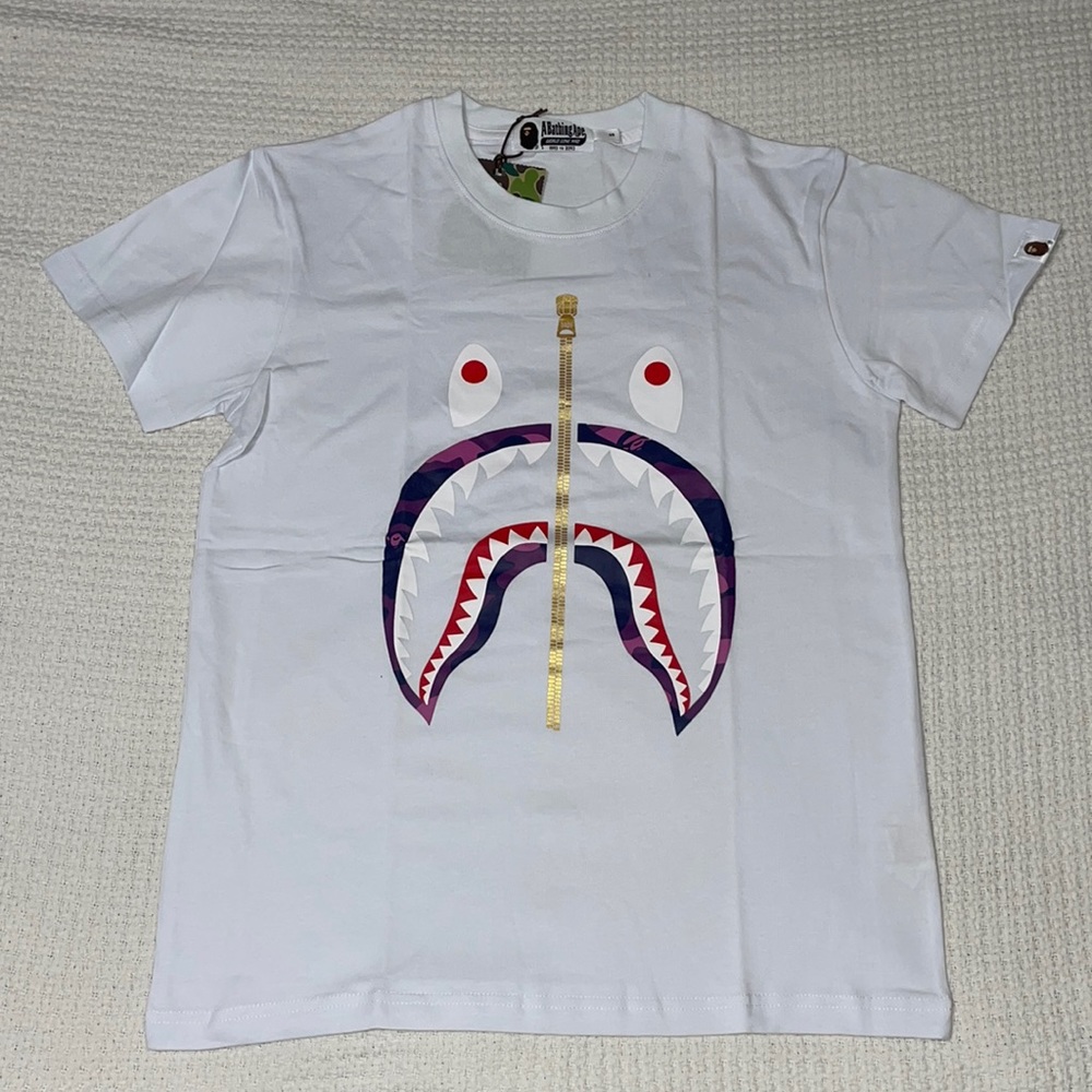 Bape Zipper Head Shirt small